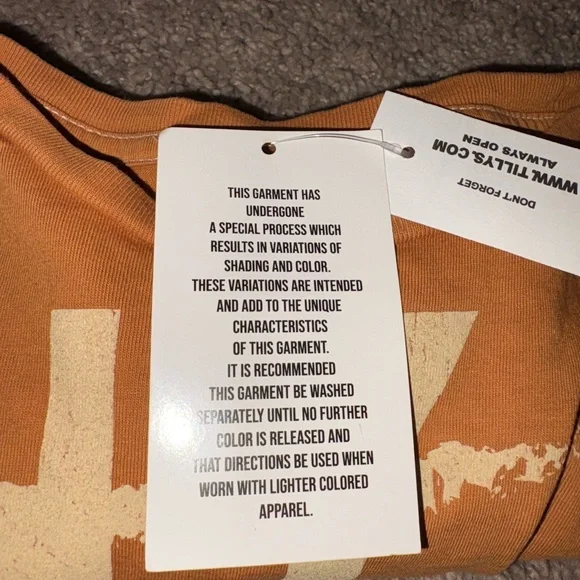 Girls Orange Graphic T-Shirt - Picture 3 of 3